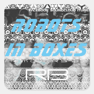 Robots in Boxes stickers