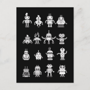 Robots Science Robot Technology Postcard