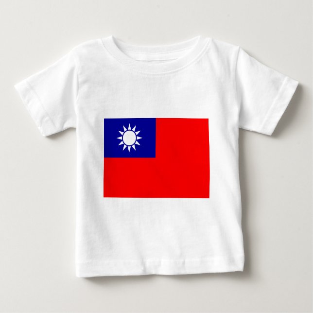 ROC Taiwan - Taiwanese Flag - 中華民國國旗 - 青天白日滿地紅 Baby T-Shirt (Front)