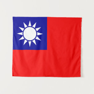 ROC Taiwan - Taiwanese Flag - 中華民國國旗 - 青天白日滿地紅 Tapestry