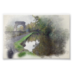 Rochdale Canal, Sagar Richards Arch, Luddendenfoot Photo Print