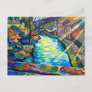 Rochdale Canal Sowerby Bridge Postcard
