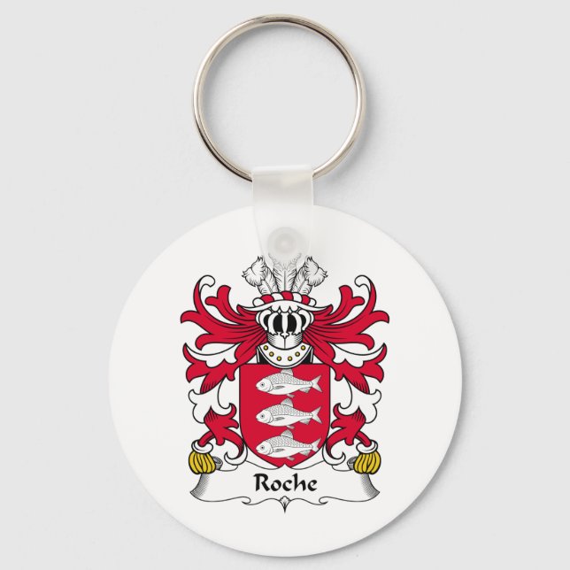 Roche Family Crest Key Ring (Front)
