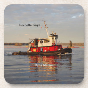 Rochelle Kaye set of 6 hard plastic coasters