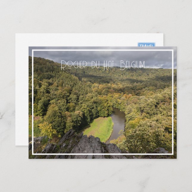 Rocher du Hat Famous View, Belgium Holiday Postcard (Front/Back)