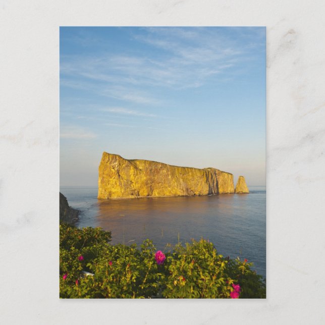 Rocher Perce (Perce Rock), Quebec, Canada. Postcard (Front)