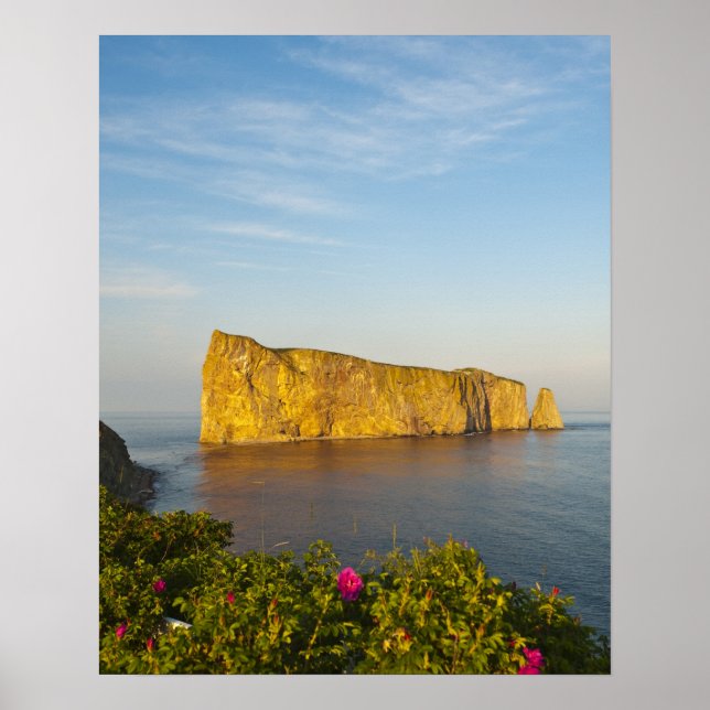 Rocher Perce (Perce Rock), Quebec, Canada. Poster (Front)