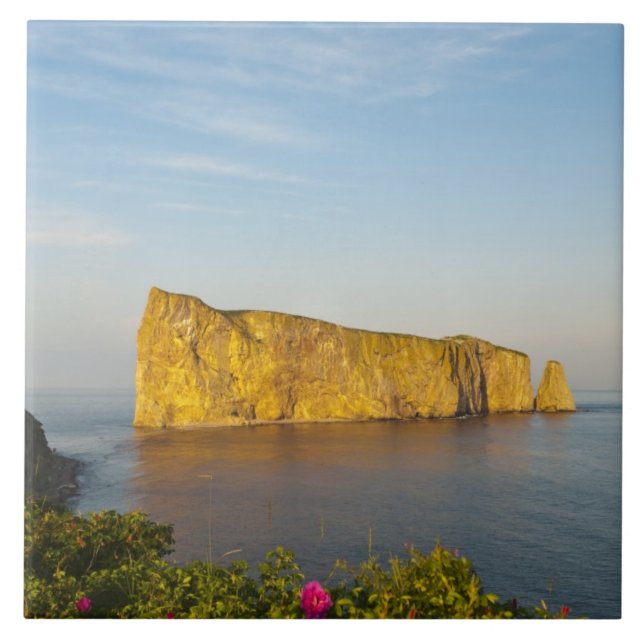Rocher Perce (Perce Rock), Quebec, Canada. Tile (Front)