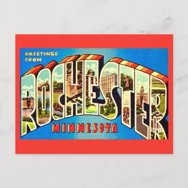Rochester Minn Vintage Postcard (Front)