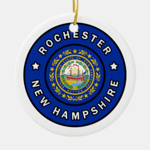 Rochester New Hampshire Ceramic Ornament
