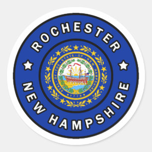 Rochester New Hampshire Classic Round Sticker