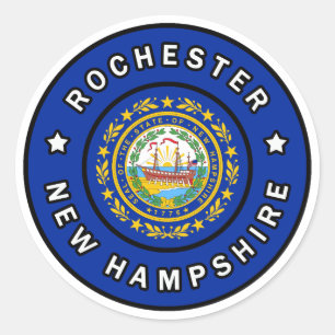 Rochester New Hampshire Classic Round Sticker