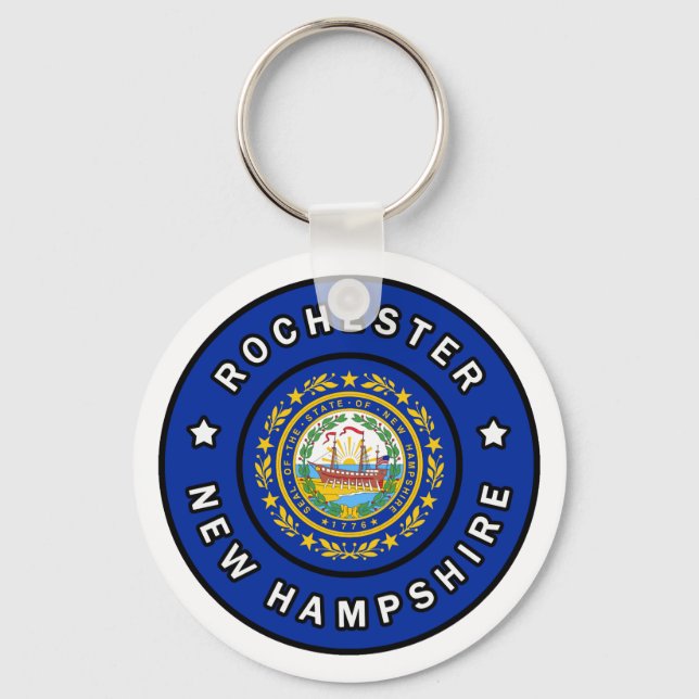 Rochester New Hampshire Key Ring (Front)