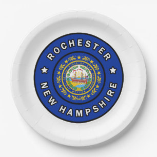 Rochester New Hampshire Paper Plate