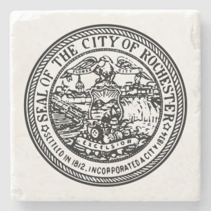 Rochester (New York) City Seal Stone Coaster