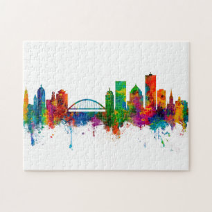 Rochester New York Skyline Jigsaw Puzzle
