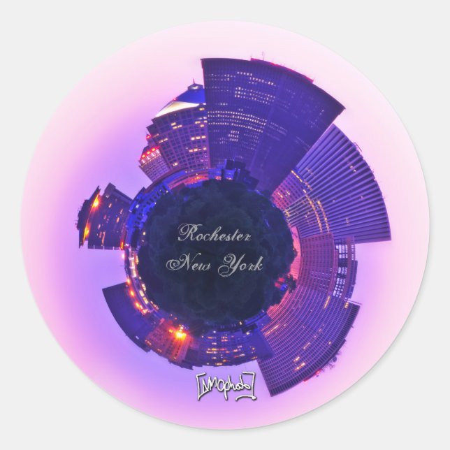 Rochester, NY Classic Round Sticker (Front)