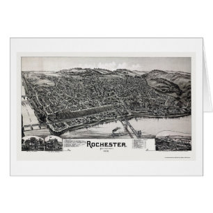 Rochester, PA Panoramic Map - 1900