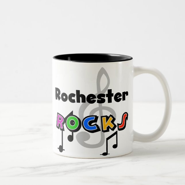 Rochester Rocks Two-Tone Coffee Mug (Right)