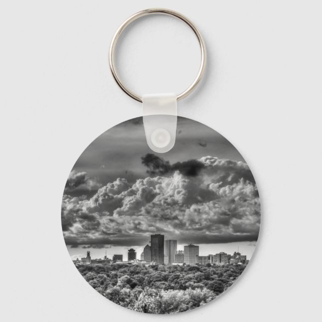 Rochester Skyline Key Ring (Front)