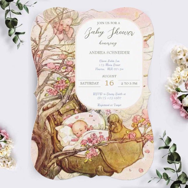 Rock A Bye Baby Nursery Rhyme Baby Shower  Invitation (Creator Uploaded)