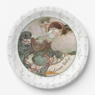 Rock A Bye Baby Nursery Rhyme Baby Shower Paper Plate