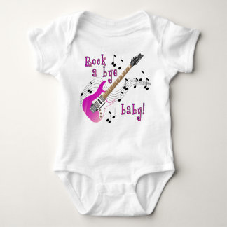 Rock A Bye Baby Pink Baby Bodysuit