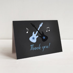 Rock a bye Baby Rock Star Thank you cards