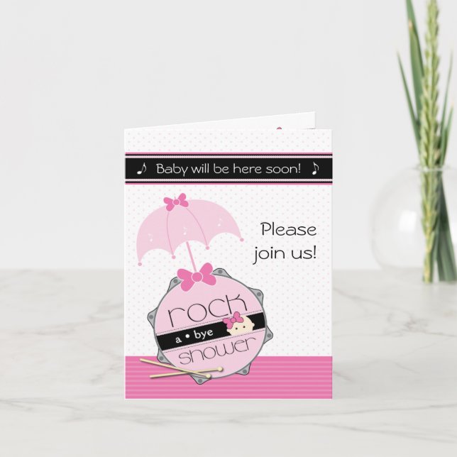 Rock a Bye Baby Shower Invitation (Front)