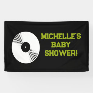 Rock a Bye Rock Star Guitar Baby Shower Banner