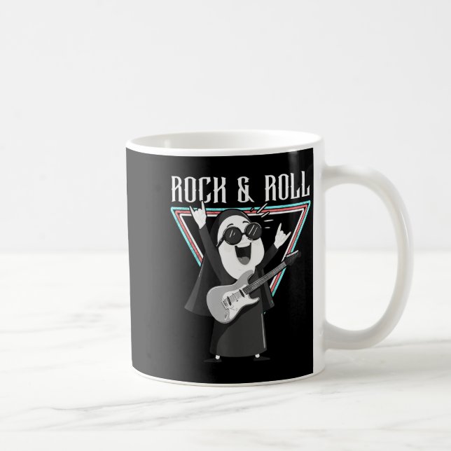 Rock &amp; Roll Fun Graphic Illustration  Coffee Mug (Right)