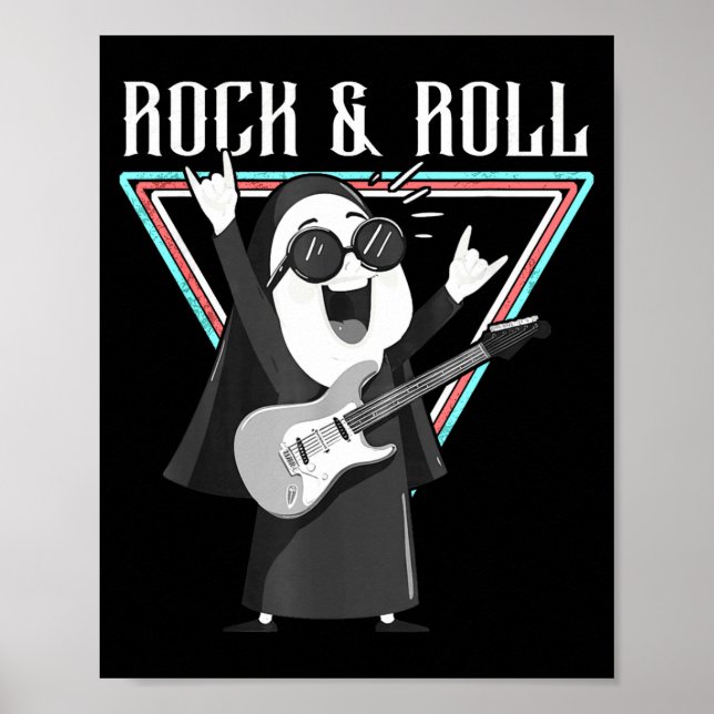 Rock &amp; Roll Fun Graphic Illustration  Poster (Front)