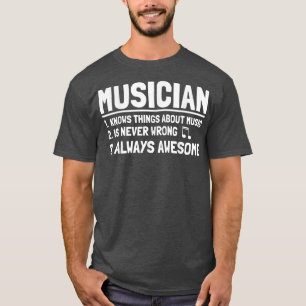 Rock And Jazz Band Music Lover Musician  T-Shirt