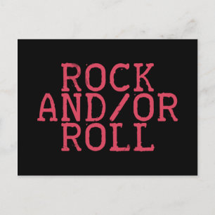 ROCK AND/OR ROLL! POSTCARD
