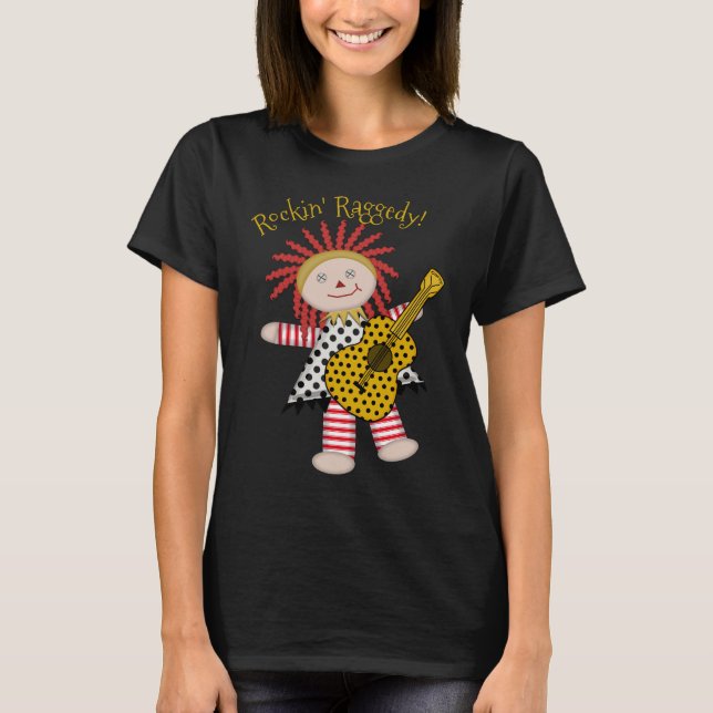 Rock and Raggedy Doll - Personalised T-Shirt (Front)