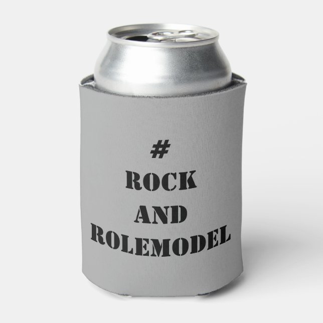 # Rock and Rolemodel - Black editable.  Can Cooler (Can Front)