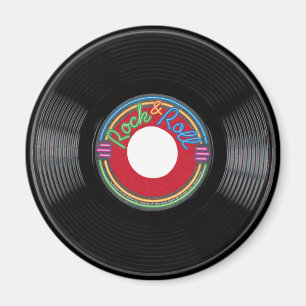 Rock and Roll 45 rpm Record Magnet