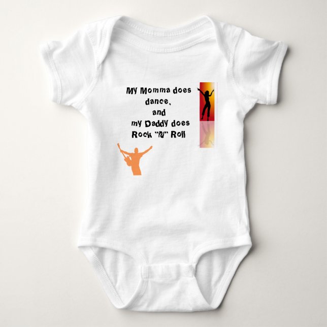 Rock and Roll Baby Bodysuit (Front)