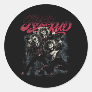 Rock and Roll Cats Band Vintage Timeless Music Classic Round Sticker