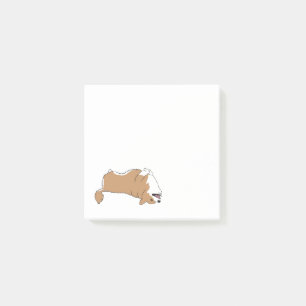 Rock and Roll Corgi Post It Notes