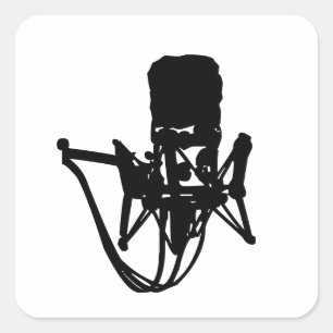Rock and Roll electric and acoustic guitar Square Sticker