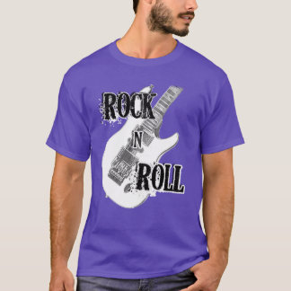 Rock and Roll Electric Guitar Design friends T-Shirt