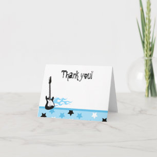 Rock and Roll Folded Thank you notes