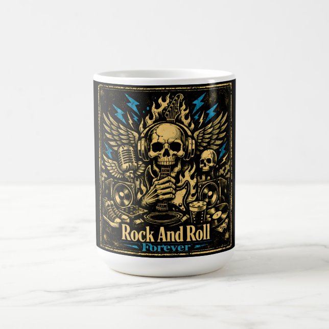 Rock And Roll Forever – Eternal Music Pride Coffee Mug (Center)