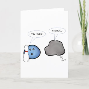 Rock and Roll greeting card