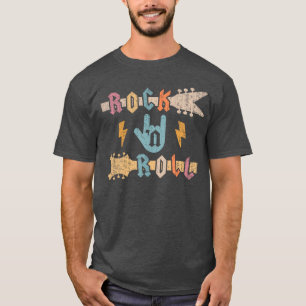 Rock and Roll Guitar Gifts Punk Rock Boys Girls bo T-Shirt