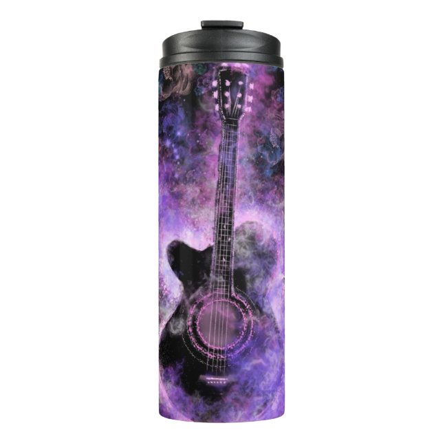 Rock and Roll Guitar Music Thermal Tumbler (Front)