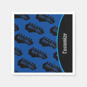 Rock and Roll Guitar Pattern 2 Napkin