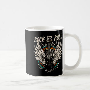 Rock And Roll Guitar Vintage Rock Music Coffee Mug