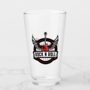 Rock and Roll Guitar with Wings Glass